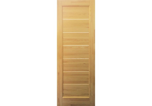 Дверь деревянная межкомнатная из массива бессучковой сосны, Модерн, срощенная, со стеклом